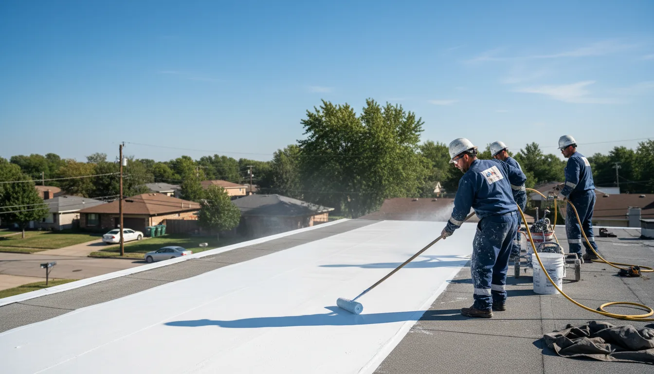 Commercial roof coating in Highland, CA near me